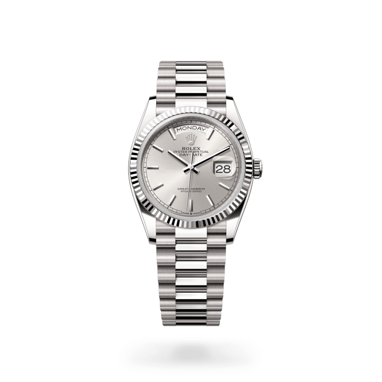 Rolex Day-Date 36, M128239-0005, 36mm, 18 kt witgoud
