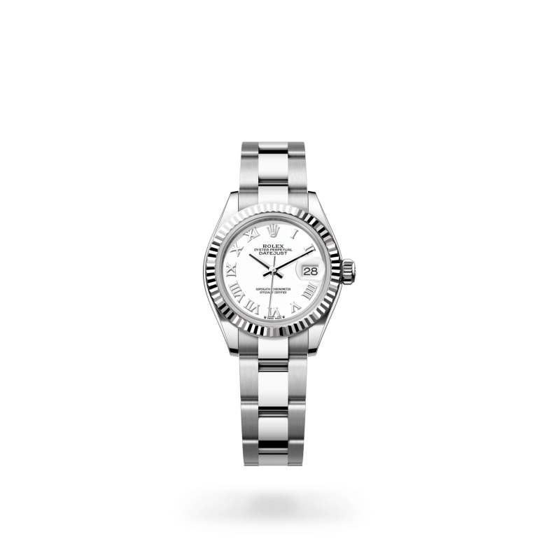 Rolex Lady-Datejust, M279174-0020, 28mm, Wit Rolesor - een combinatie van Oystersteel en witgoud