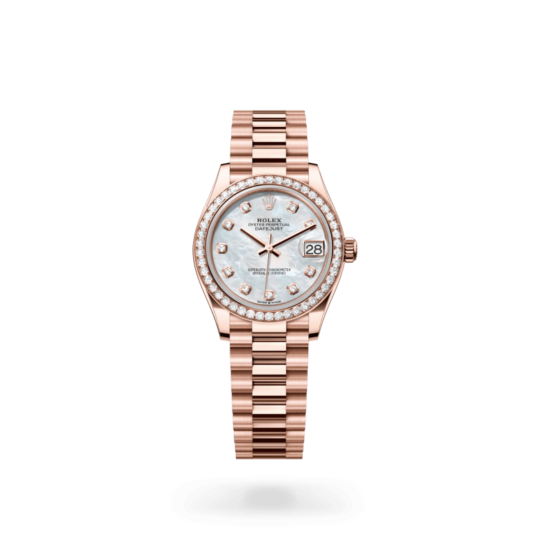 Rolex Datejust 31, M278285RBR-0005, 31mm, 18 kt Everose-goud