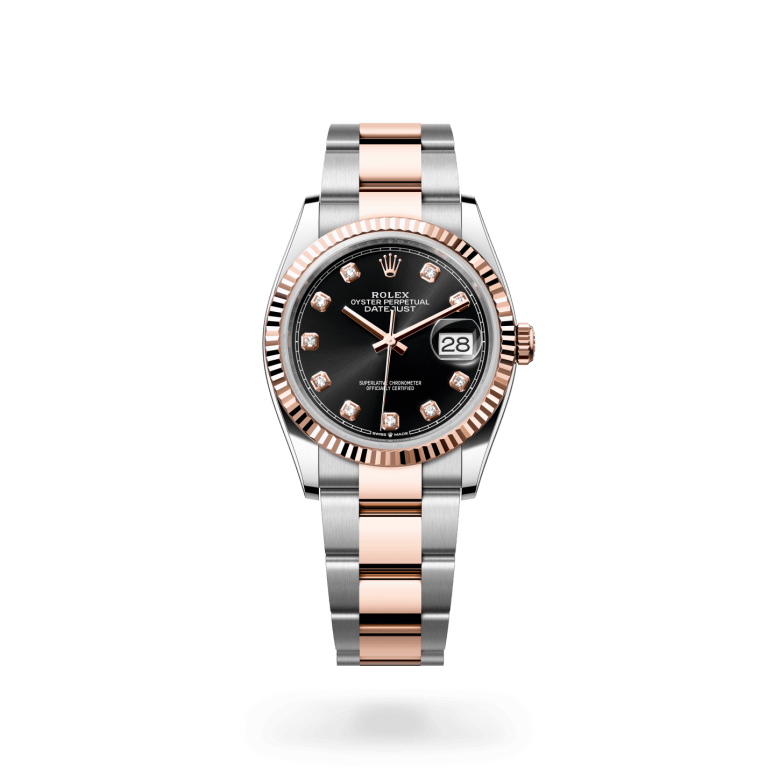 Rolex Datejust 36, M126231-0020, 36mm, Everose Rolesor - een combinatie van Oystersteel en Everose-goud