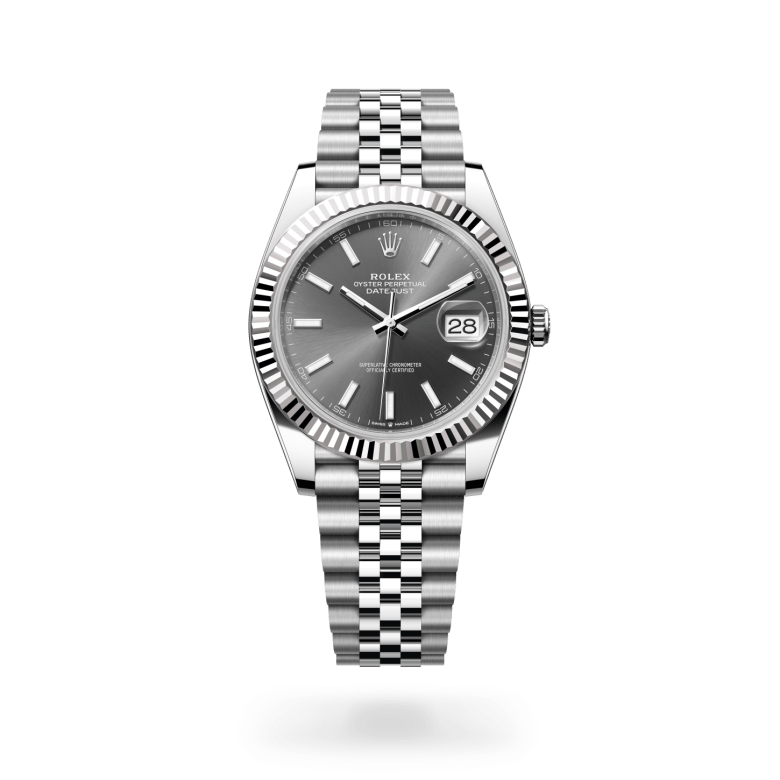 Rolex Datejust 41, M126334-0014, 41mm, Wit Rolesor - een combinatie van Oystersteel en witgoud