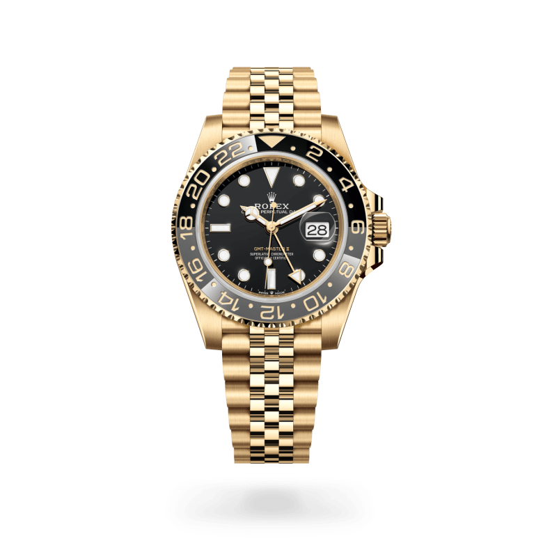 Rolex GMT-Master II, M126718GRNR-0001, 40mm, 18 kt geelgoud