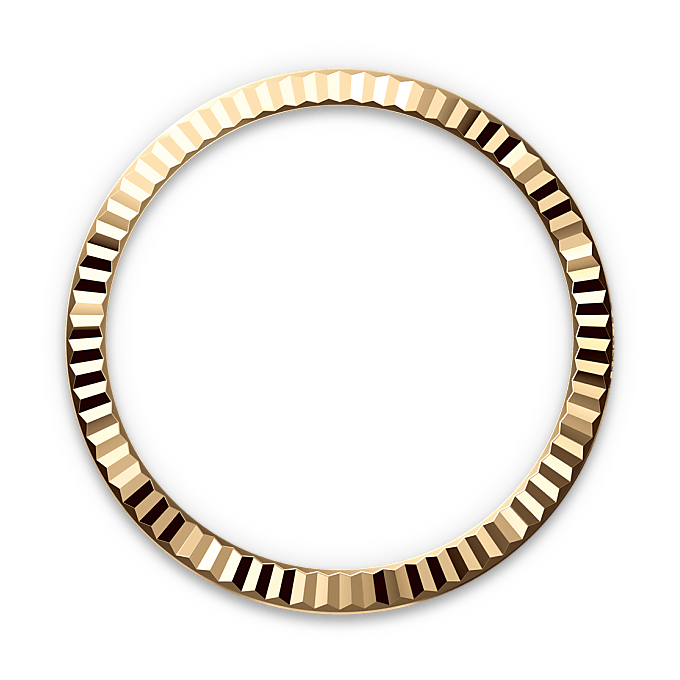 Gekartelde bezel