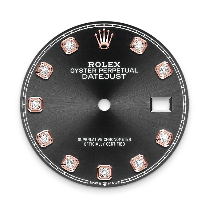 Helderzwarte wijzerplaat