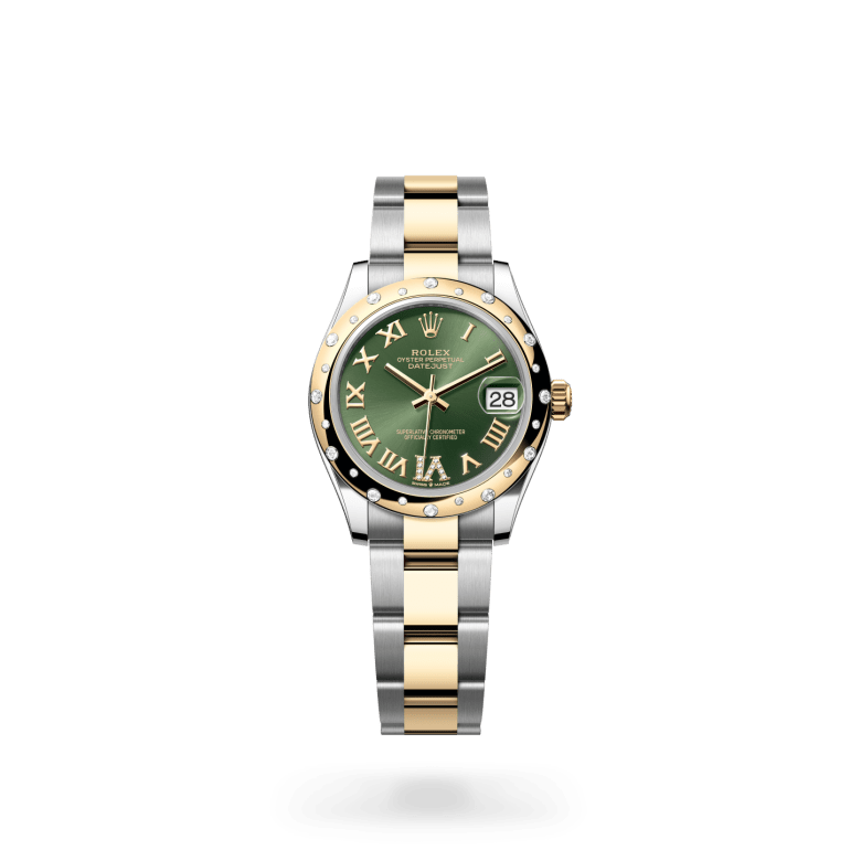 Rolex Datejust 31, M278343RBR-0015, 31mm, Geel Rolesor - een combinatie van Oystersteel en geelgoud