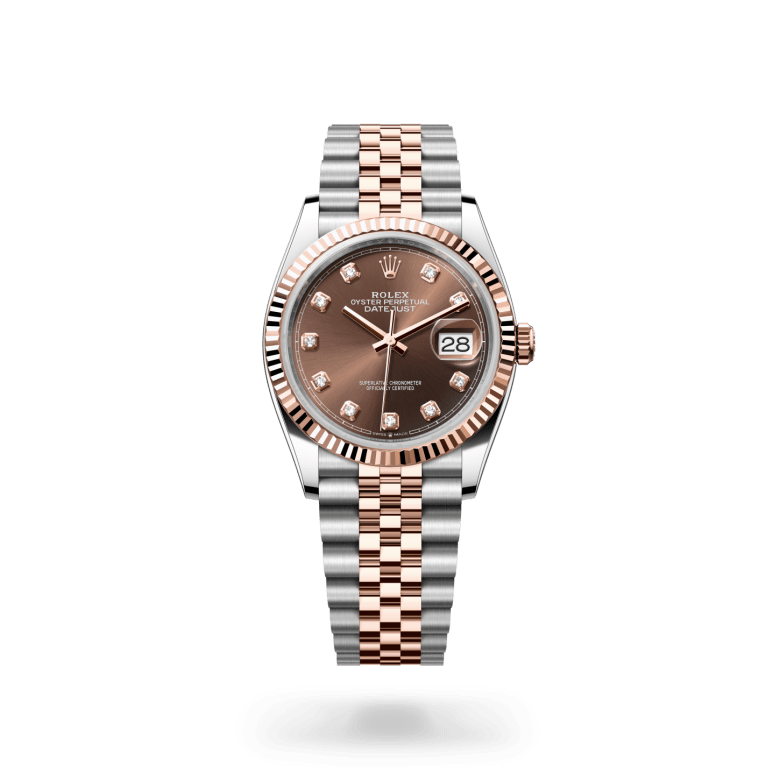 Rolex Datejust 36, M126231-0053, 36mm, Everose Rolesor - een combinatie van Oystersteel en Everose-goud
