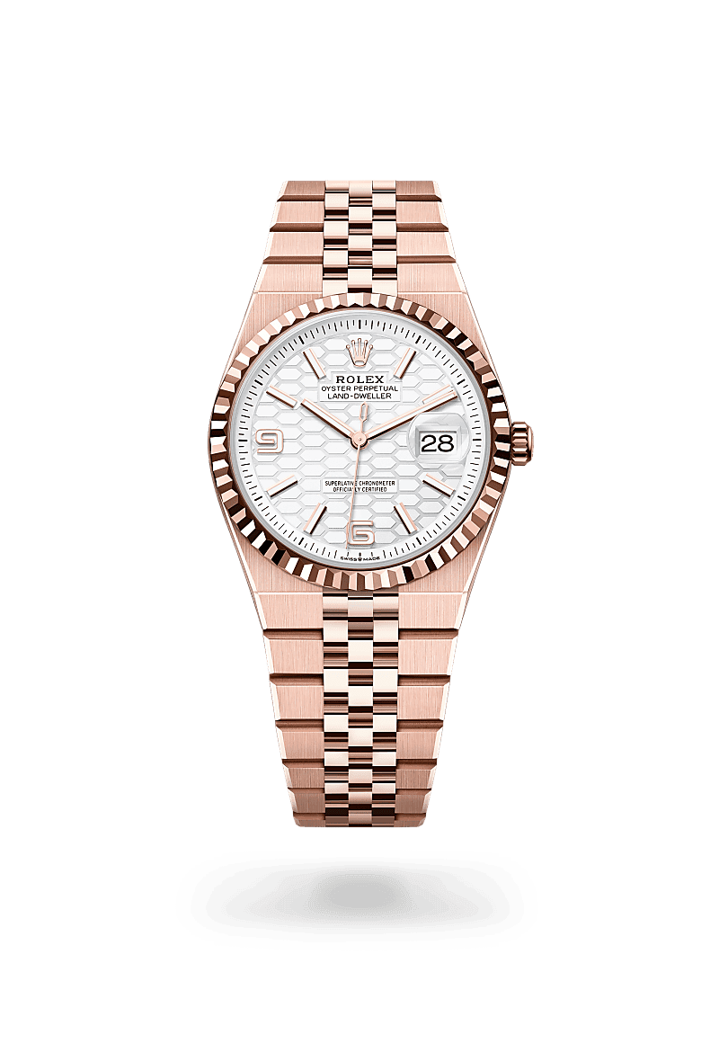 Rolex Land-Dweller 36, M127235-0001, 36mm, 18 kt Everose-goud