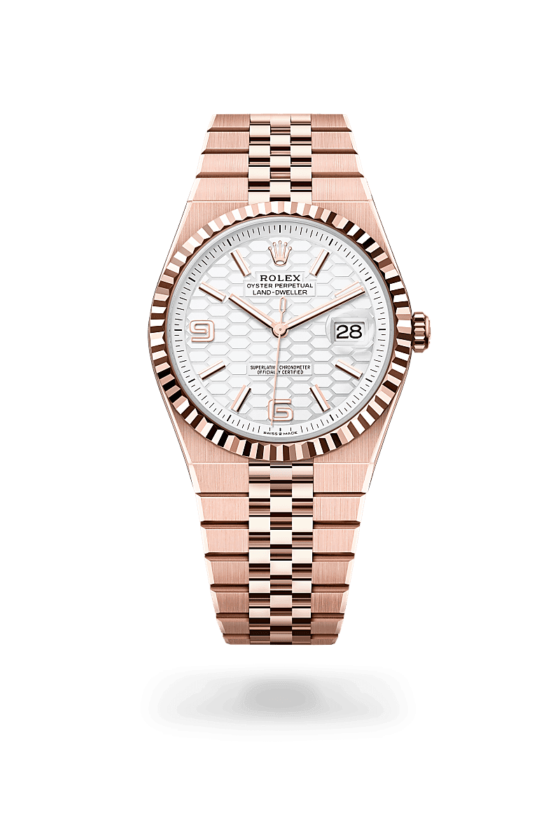 Rolex Land-Dweller 40, M127335-0001, 40mm, 18 kt Everose-goud