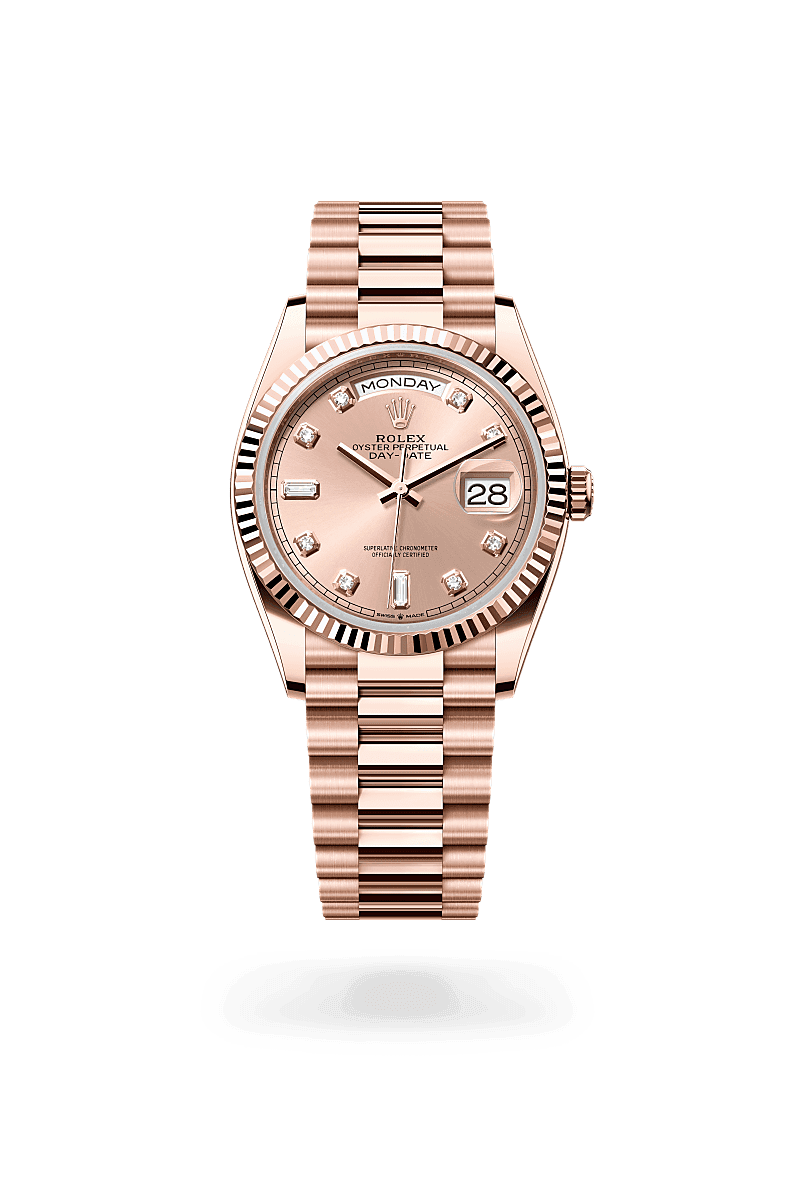 Rolex Day-Date 36, M128235-0009, 36mm, 18 kt Everose-goud