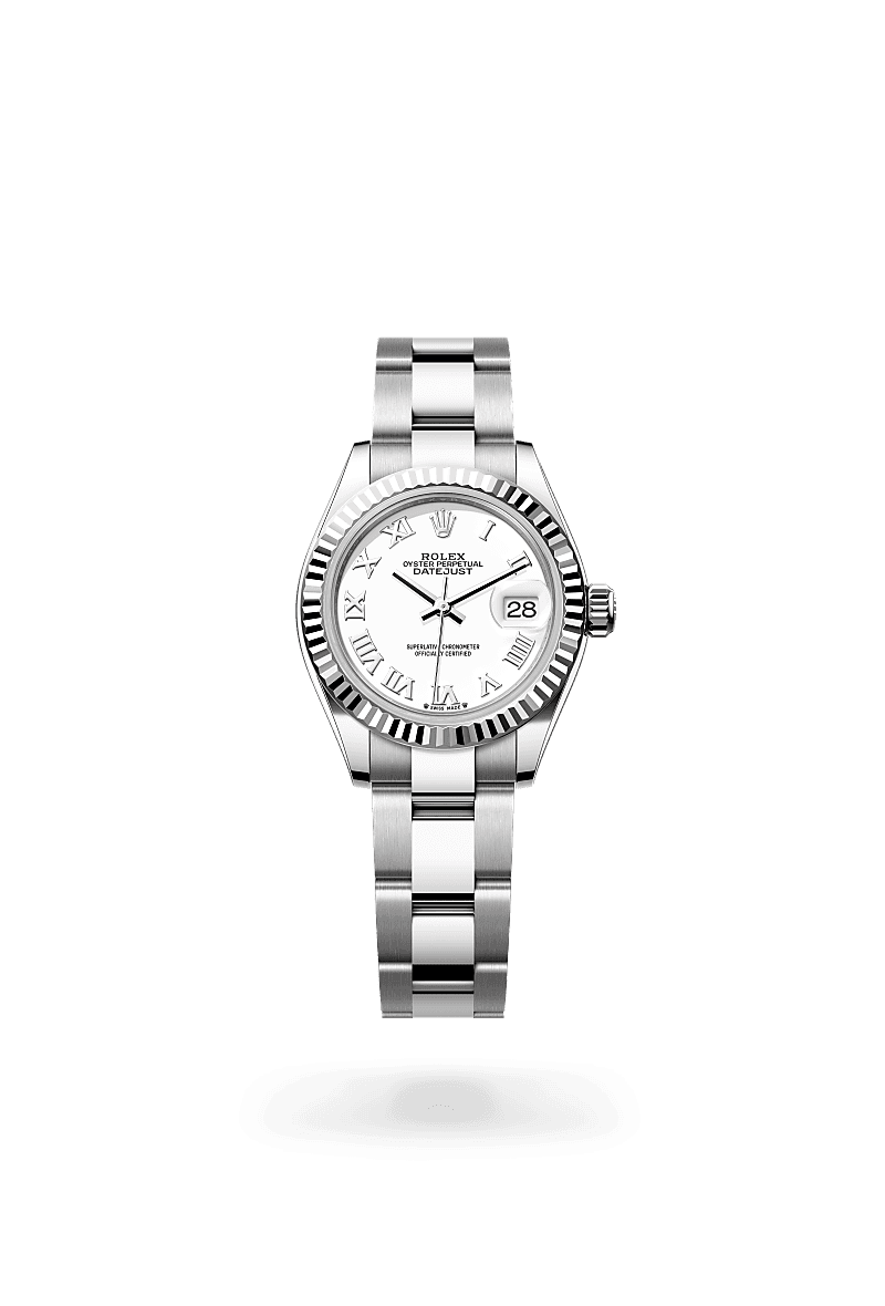 Rolex Lady-Datejust, M279174-0020, 28mm, Wit Rolesor - een combinatie van Oystersteel en witgoud