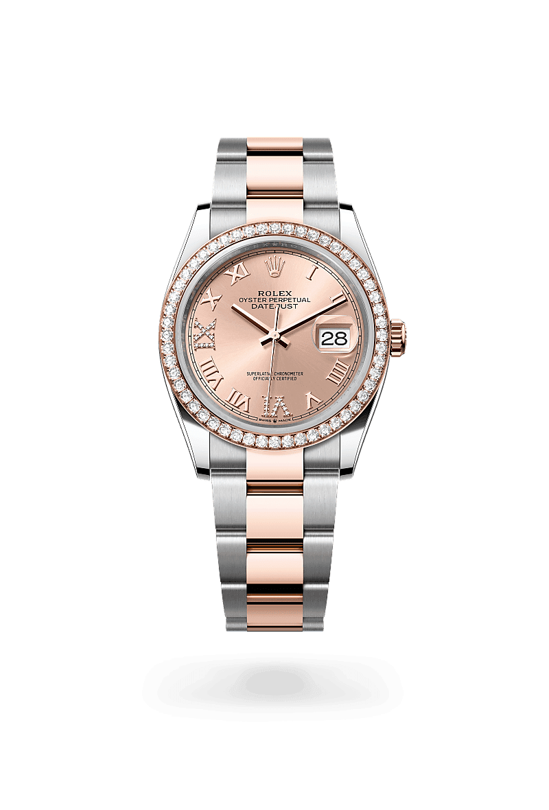 Rolex Datejust 36, M126281RBR-0016, 36mm, Everose Rolesor - een combinatie van Oystersteel en Everose-goud