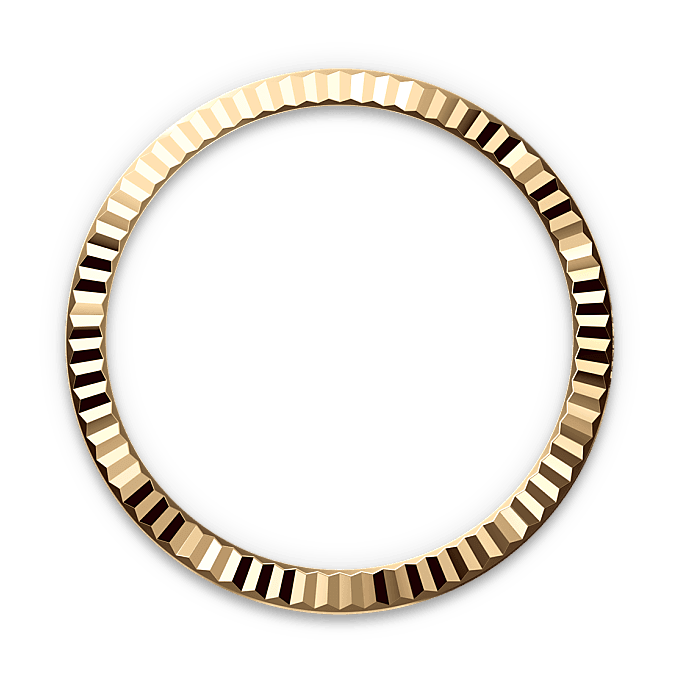 Gekartelde bezel