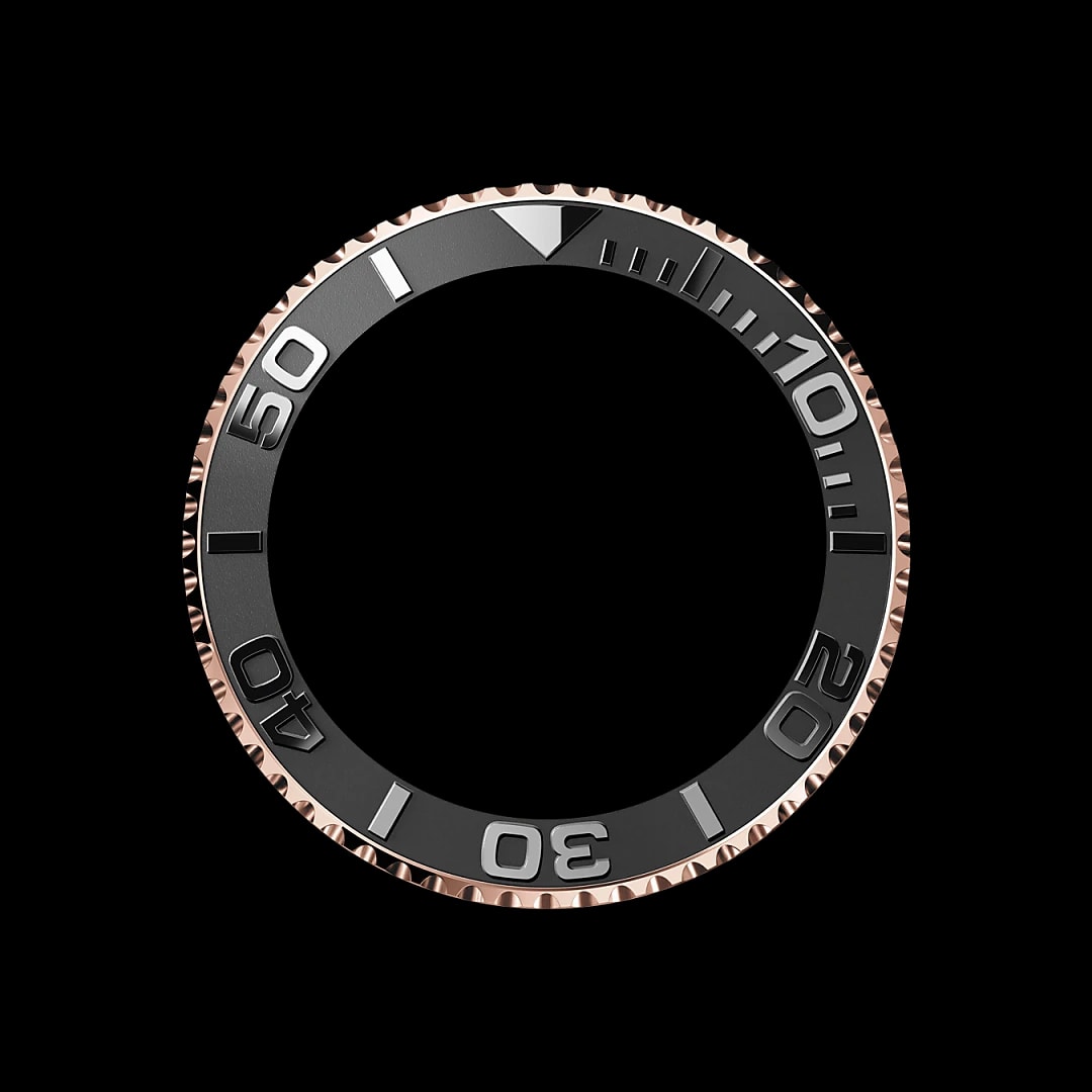 Bidirectioneel draaibare bezel