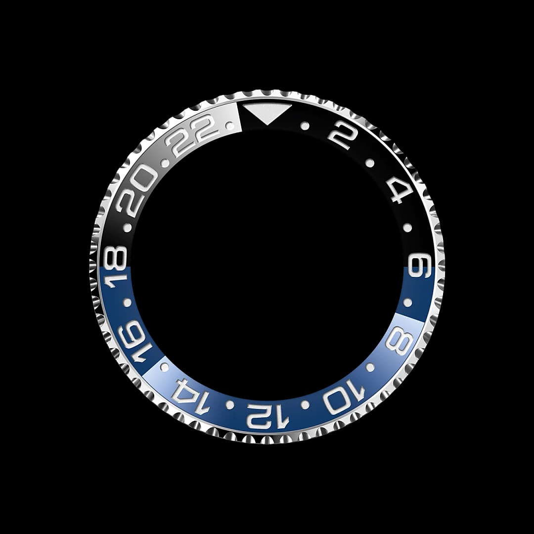 Draaibare bezel met 24-uursaanduiding
