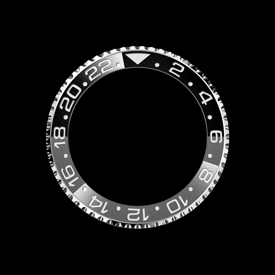 Draaibare bezel met 24-uursaanduiding