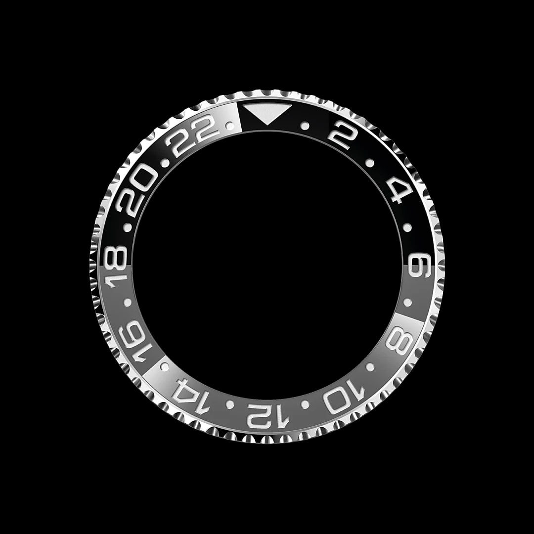 Draaibare bezel met 24-uursaanduiding