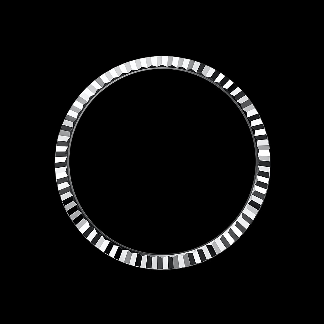 Gekartelde bezel