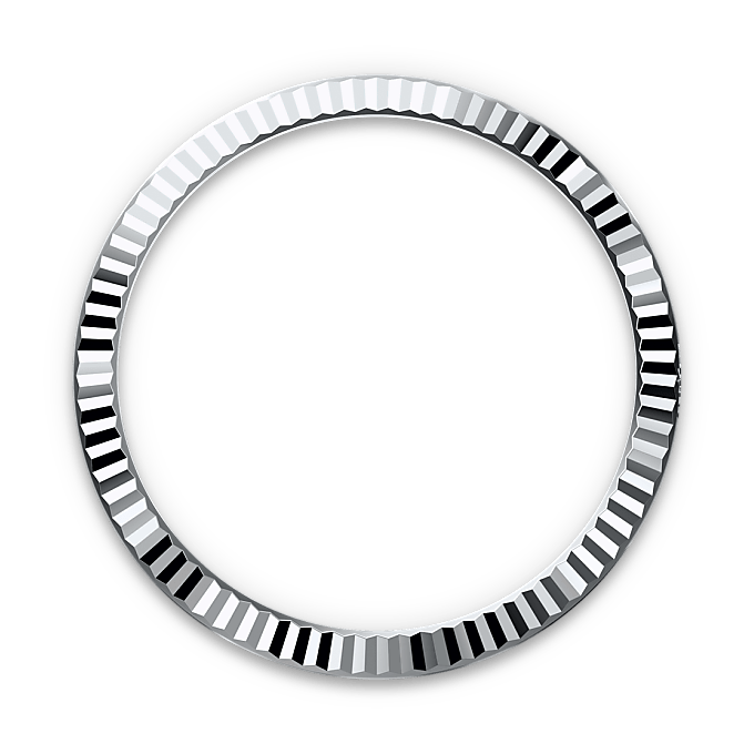 Gekartelde bezel