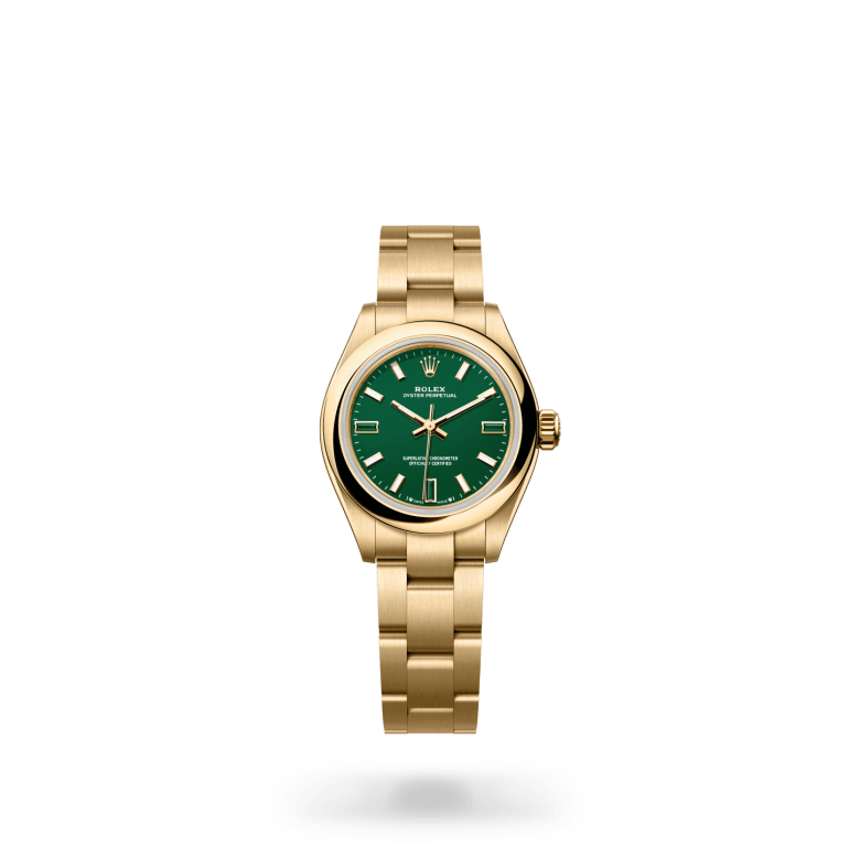 Rolex Oyster Perpetual 28, M276208-0002, 28mm, 18 kt geelgoud