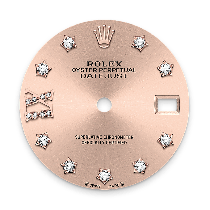 Rosékleurige wijzerplaat