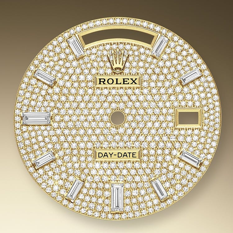 Met diamanten belegde wijzerplaat Rolex