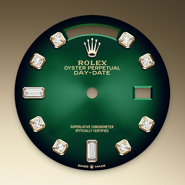Green ombré dial Rolex